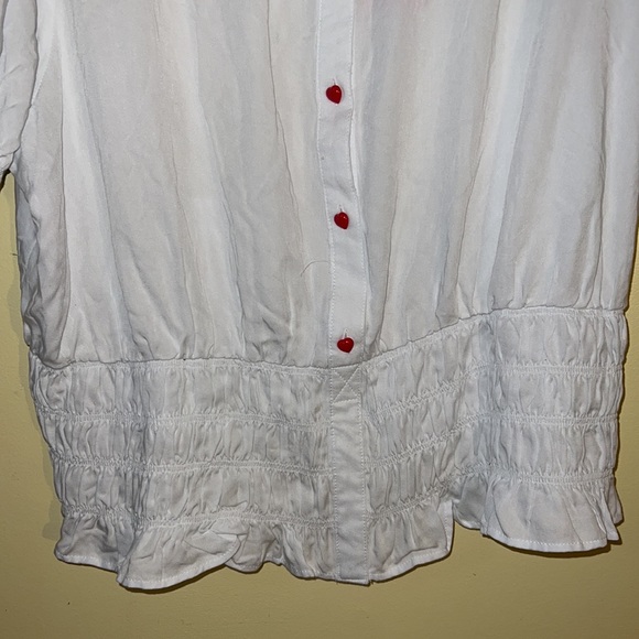 Hello Kitty Lace Woven Button-Up Top - Picture 8 of 16